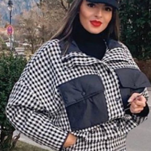 Zara HoundstoothTweed Jacket MSRP $89 - Picture 7 of 9